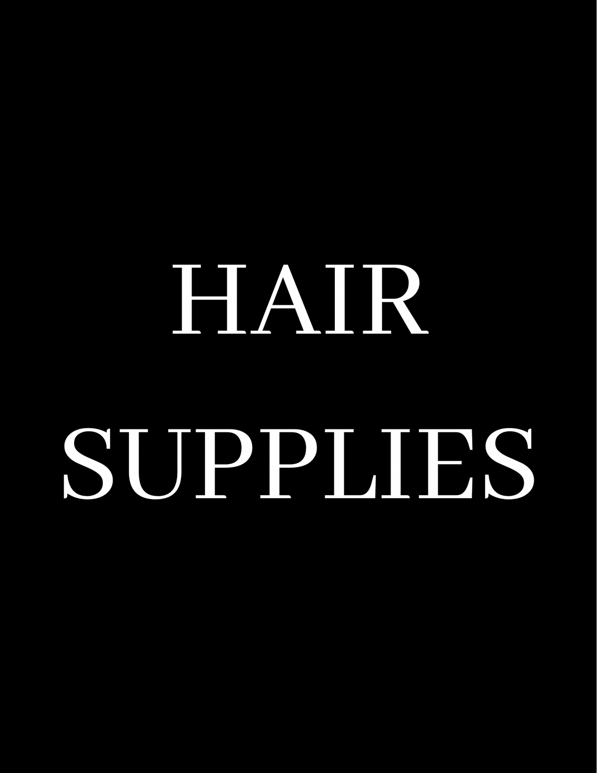 Hair Supplies